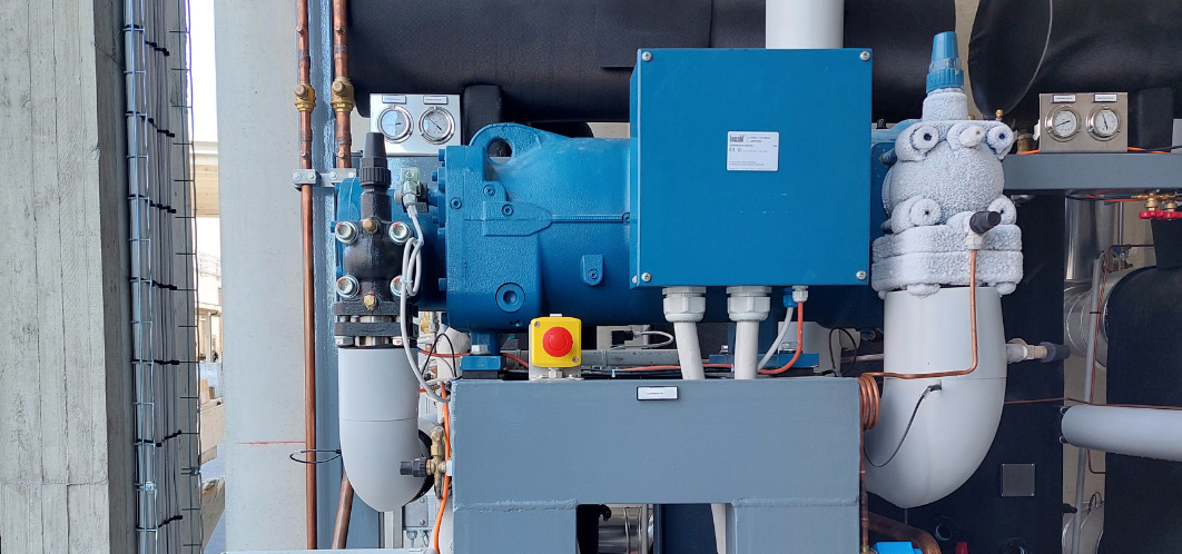 Sistema con R290 e compressori a vite Frascold