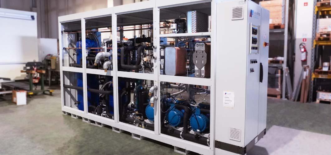 Chiller a CO2 con pompa di calore