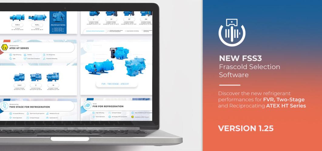New version V1.25 of FSS3 Frascold Selection Software