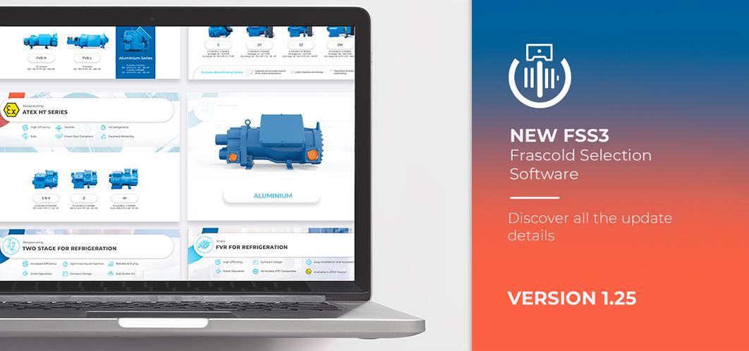 Nuova versione V1.25 del Frascold Selection Software FSS3