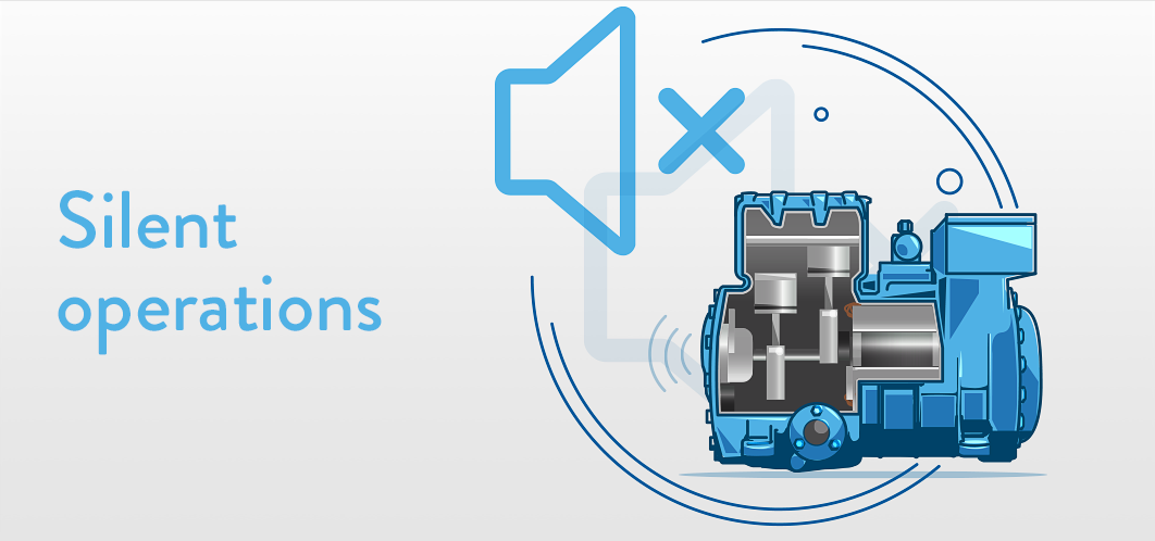 Compressore semi-ermetico Frascold - Operazioni silenziose