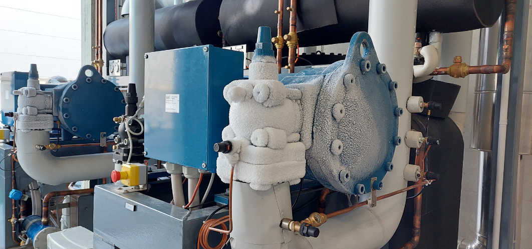 Sistema con R290 e compressori a vite Frascold