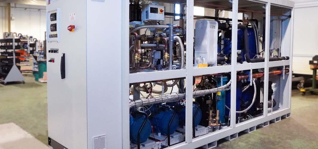 Chiller a CO2 con pompa di calore